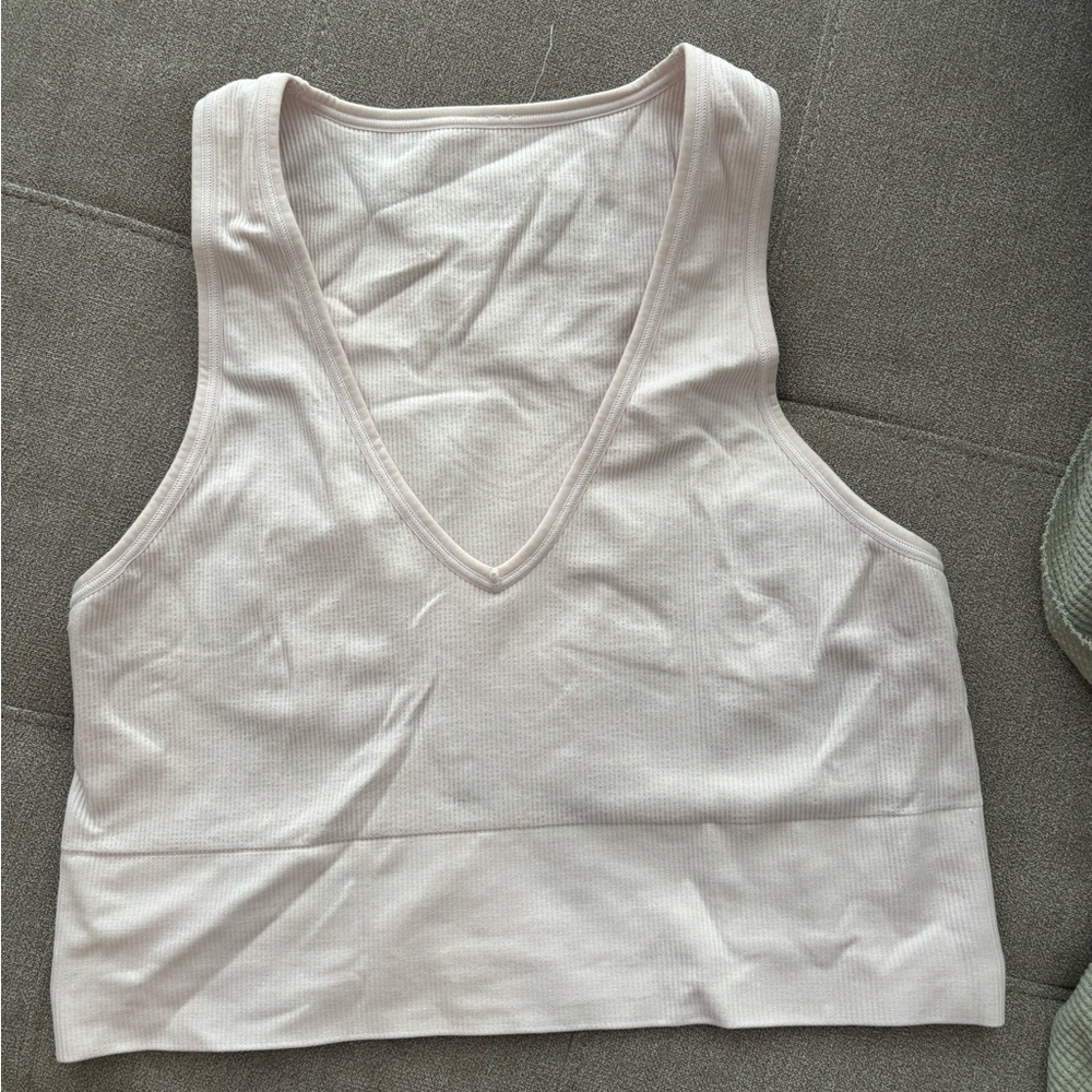 Athleta Pastel pink workout crop top